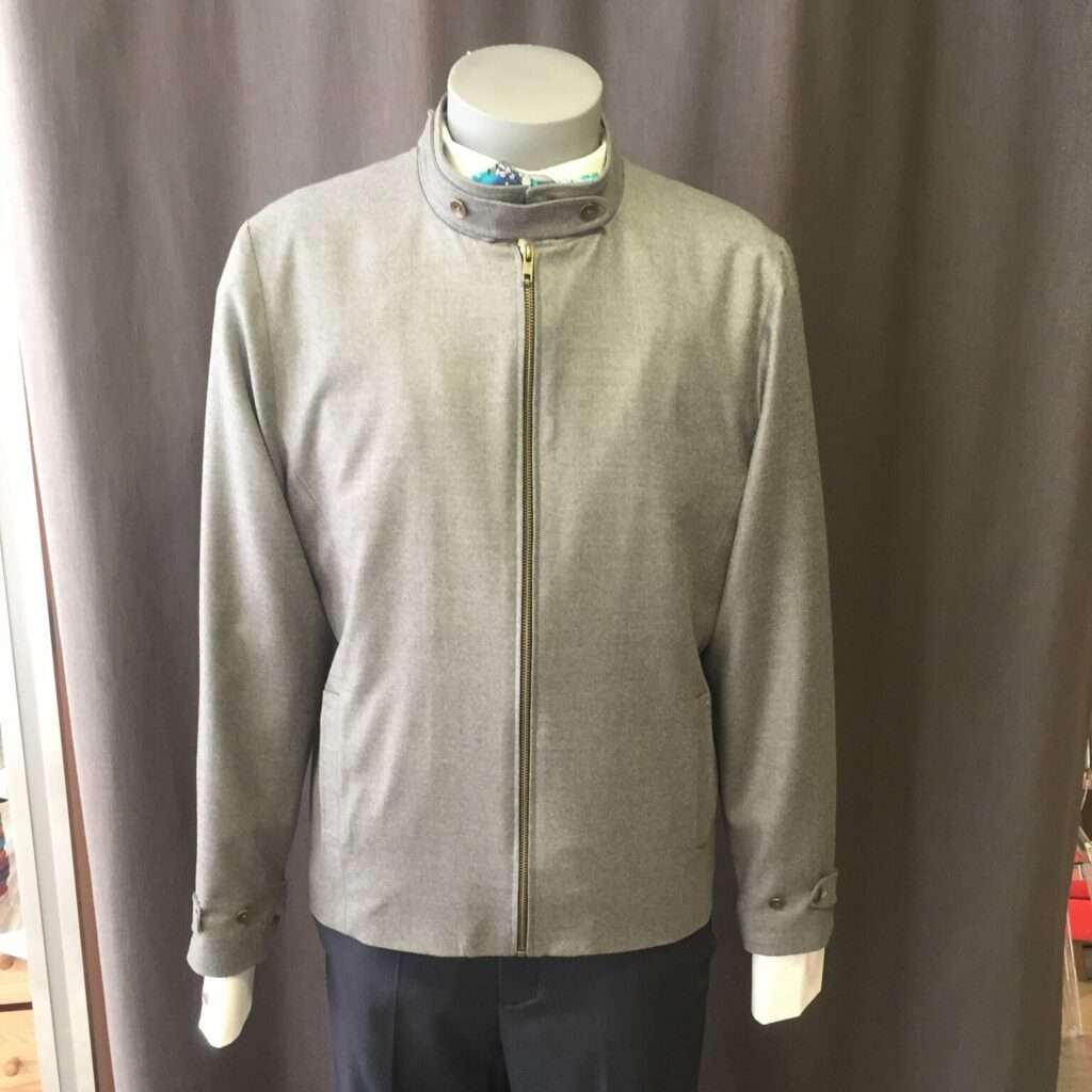 Veste homme sur-mesure drap de laine gris Grenoble